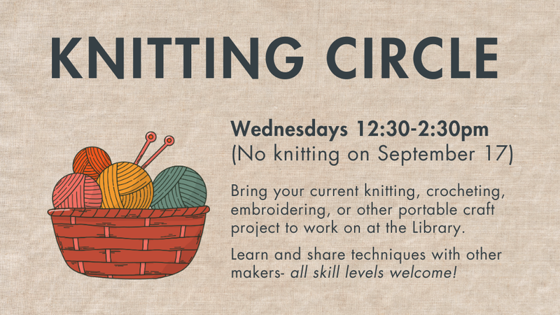Knitting Circle is Back!