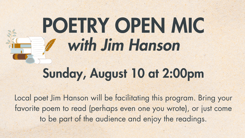 Poetry Open Mic with Jim Hanson