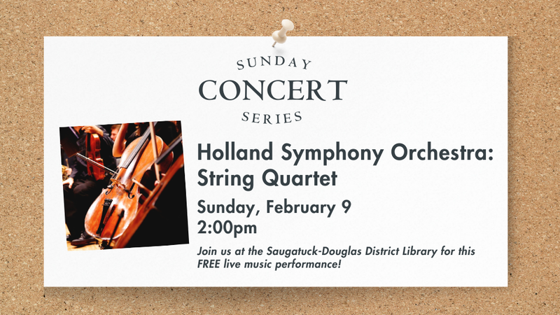 Sunday Concert Series: Holland Symphony Orchestra - String Quartet